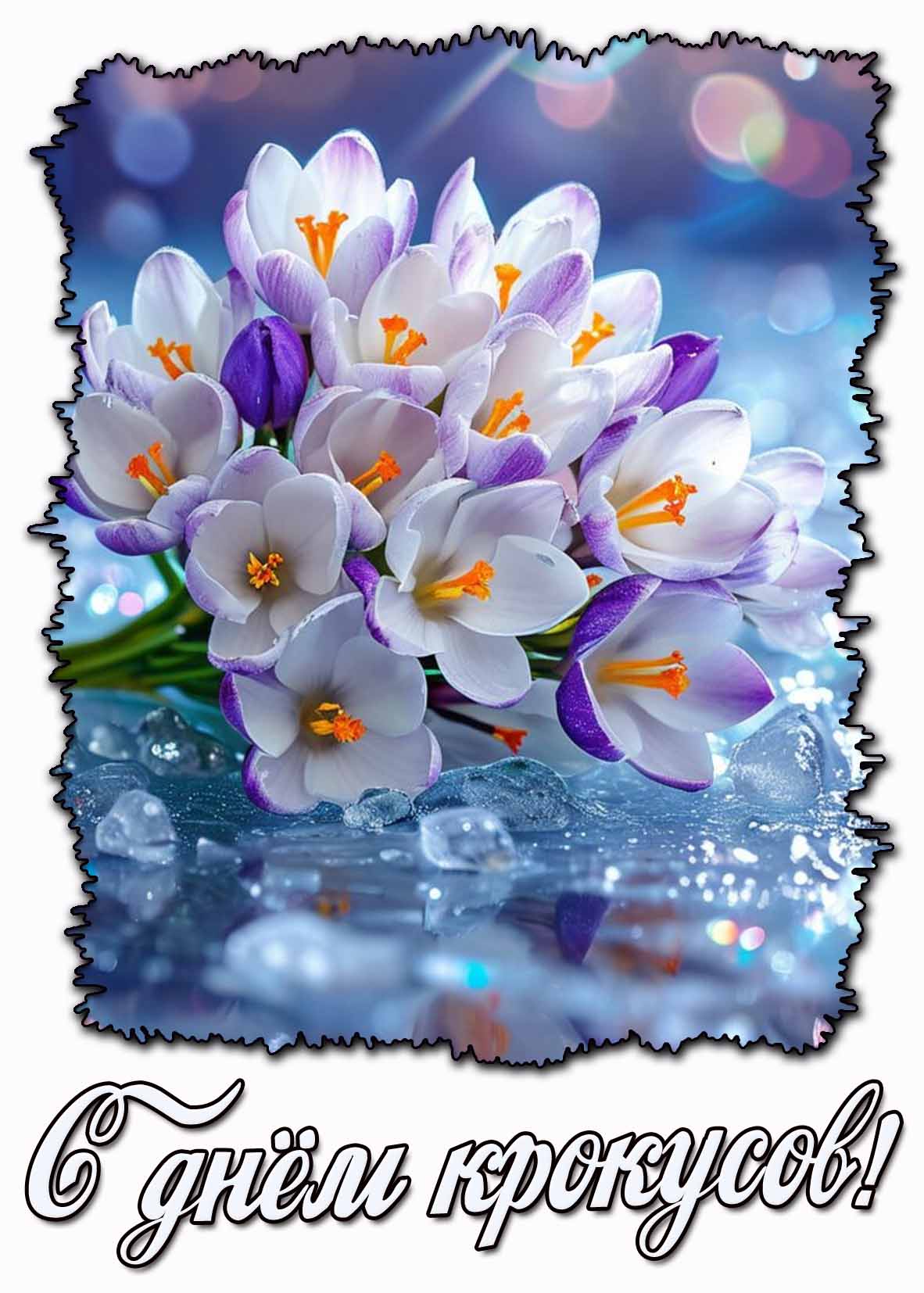 Картинка с днём крокусов