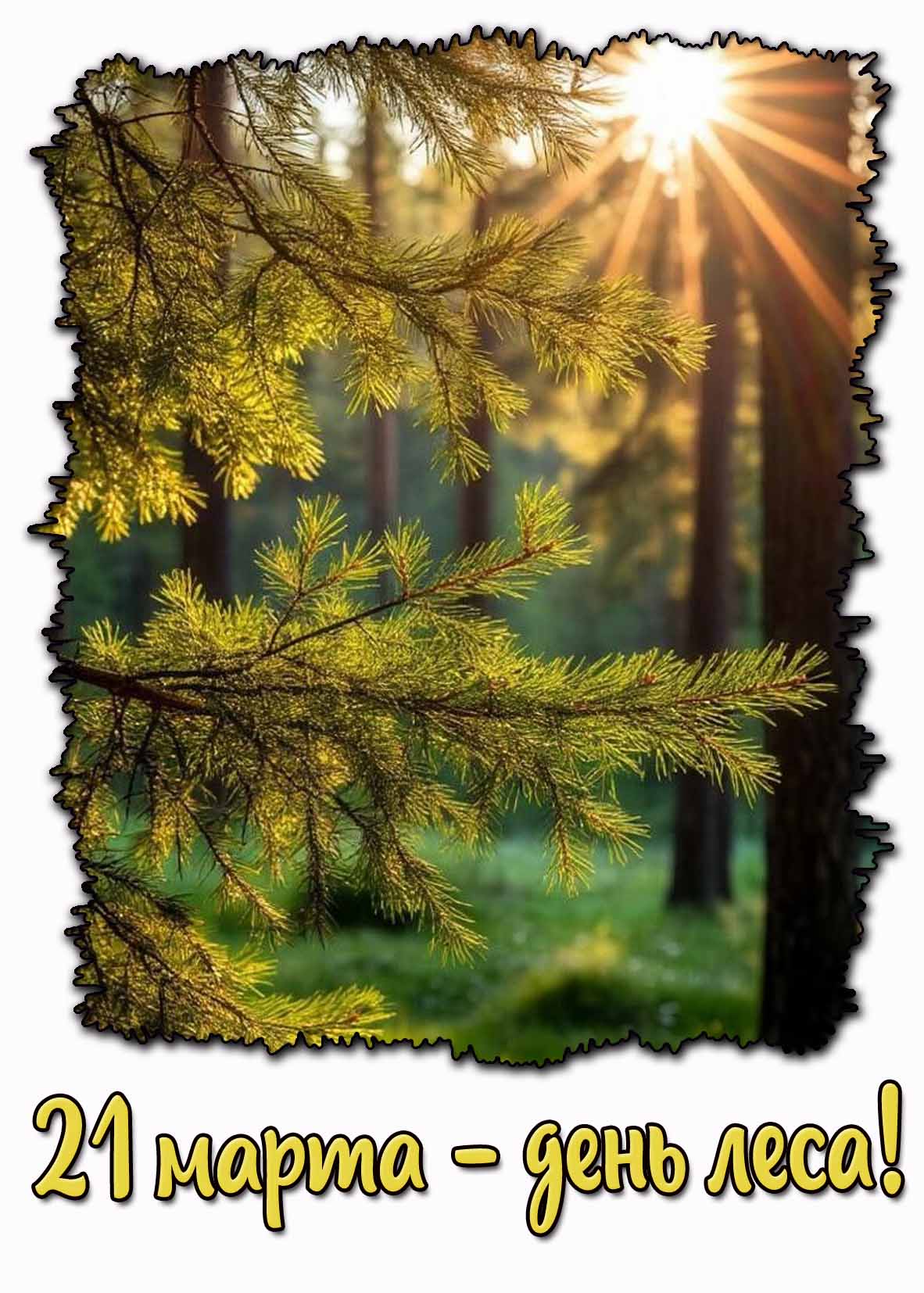 Картинка "21 марта - день леса!"