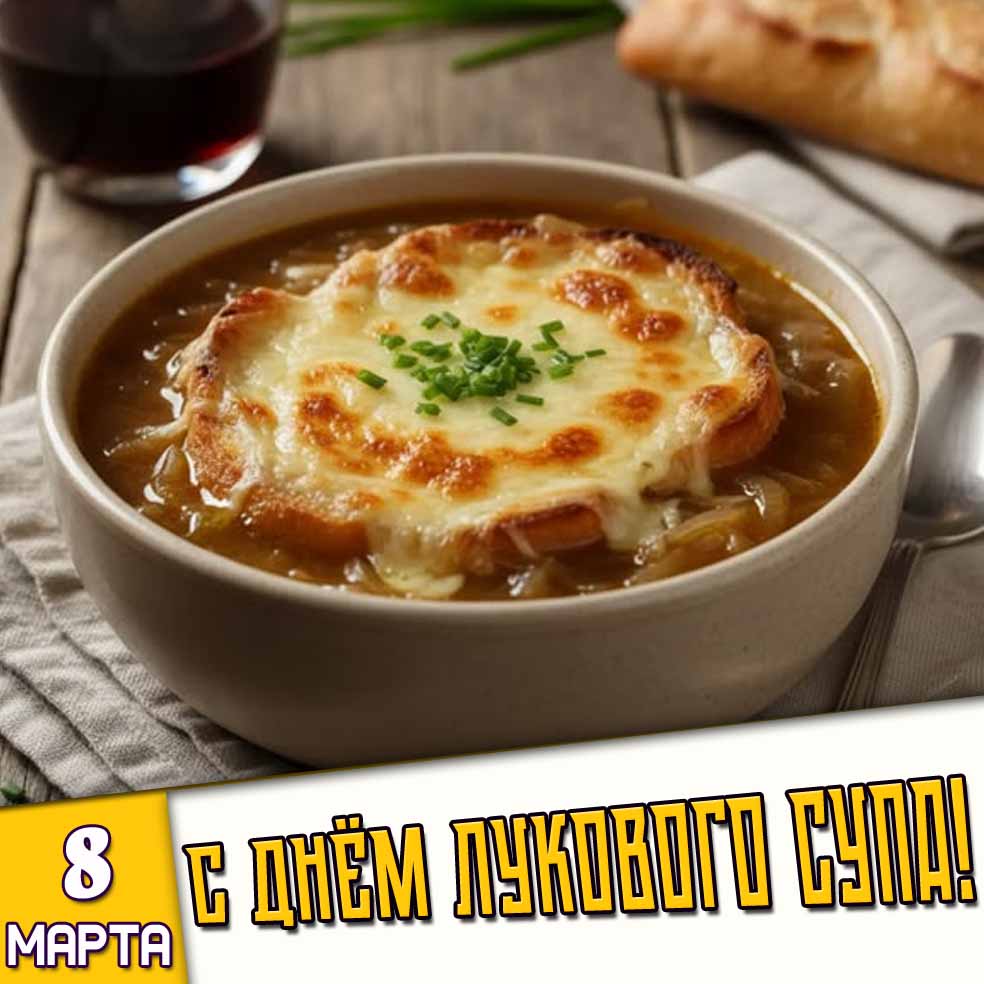 Картинка 8 марта - с днём лукового супа!