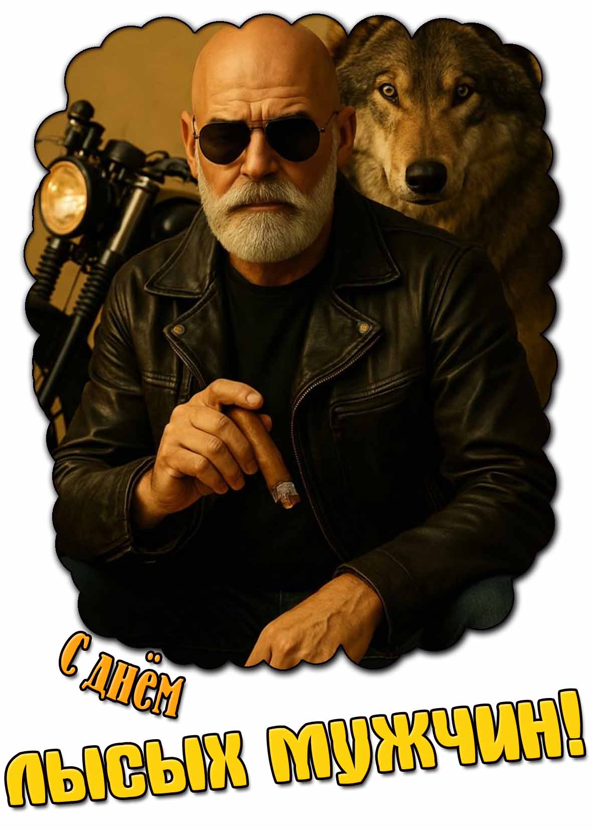 Крутая картинка с днём лысых мужчин