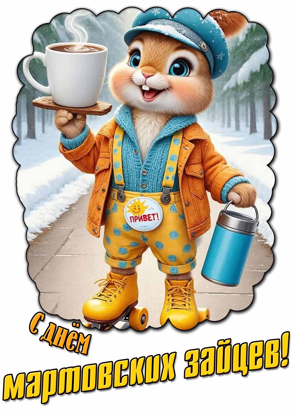 Позитивная картинка с днём мартовских зайцев