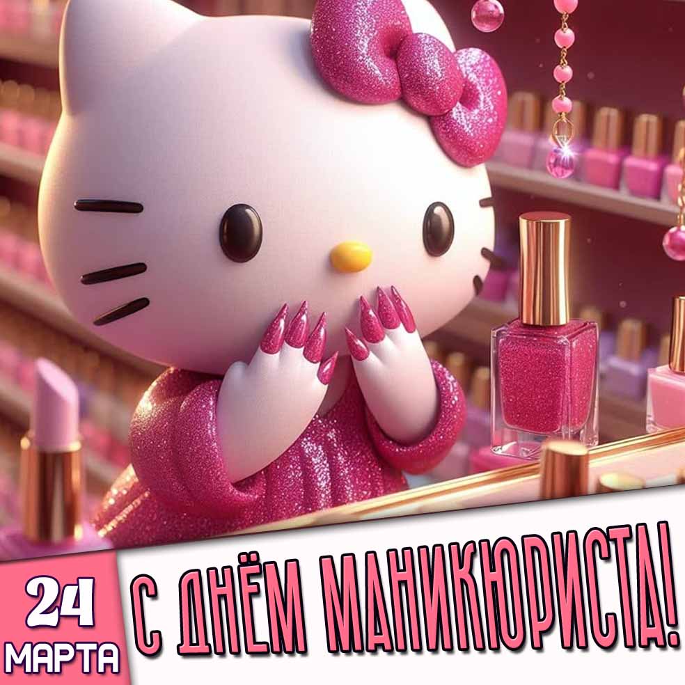 Картинка 24 марта - с днём маникюриста!