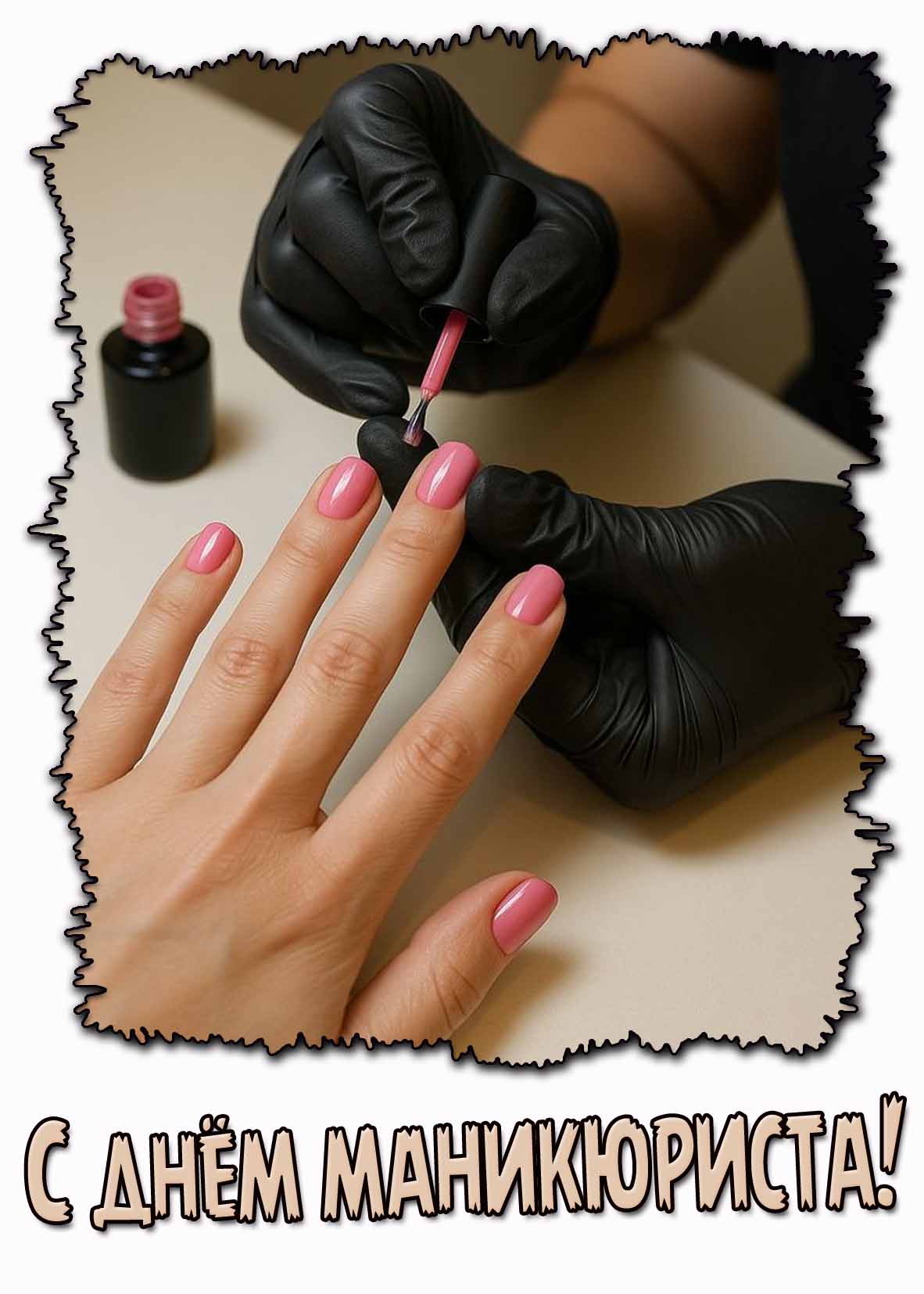 Открытка с днём маникюриста