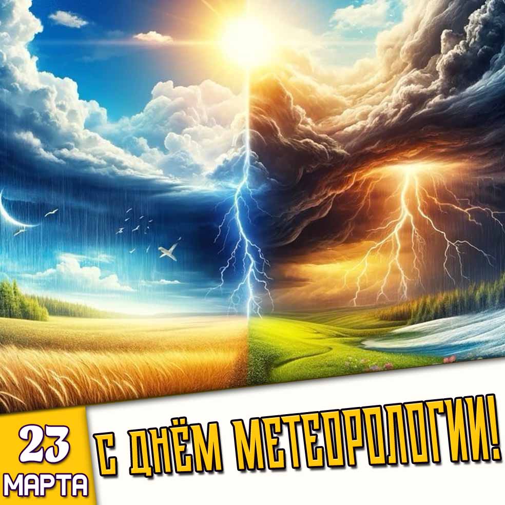 Картинка 23 марта - с днём метеорологии!