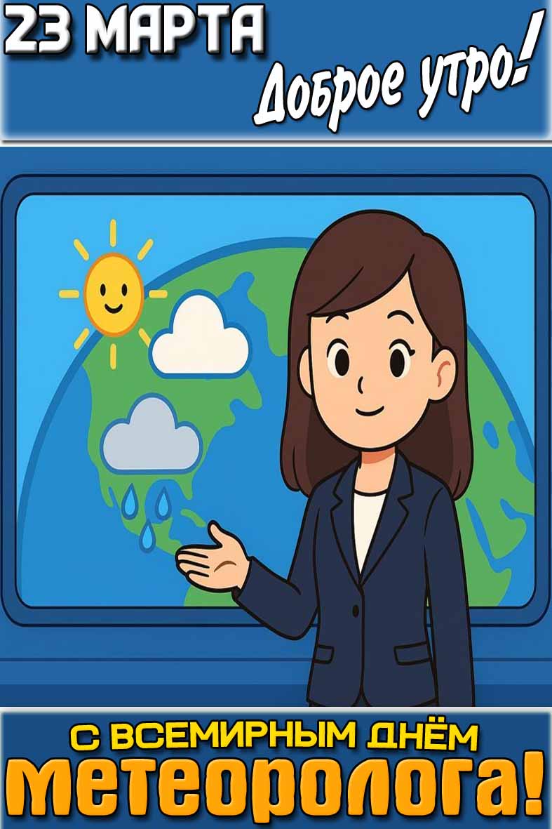 Картинка "23 марта доброе утро! С Всемирным днём метеоролога!"