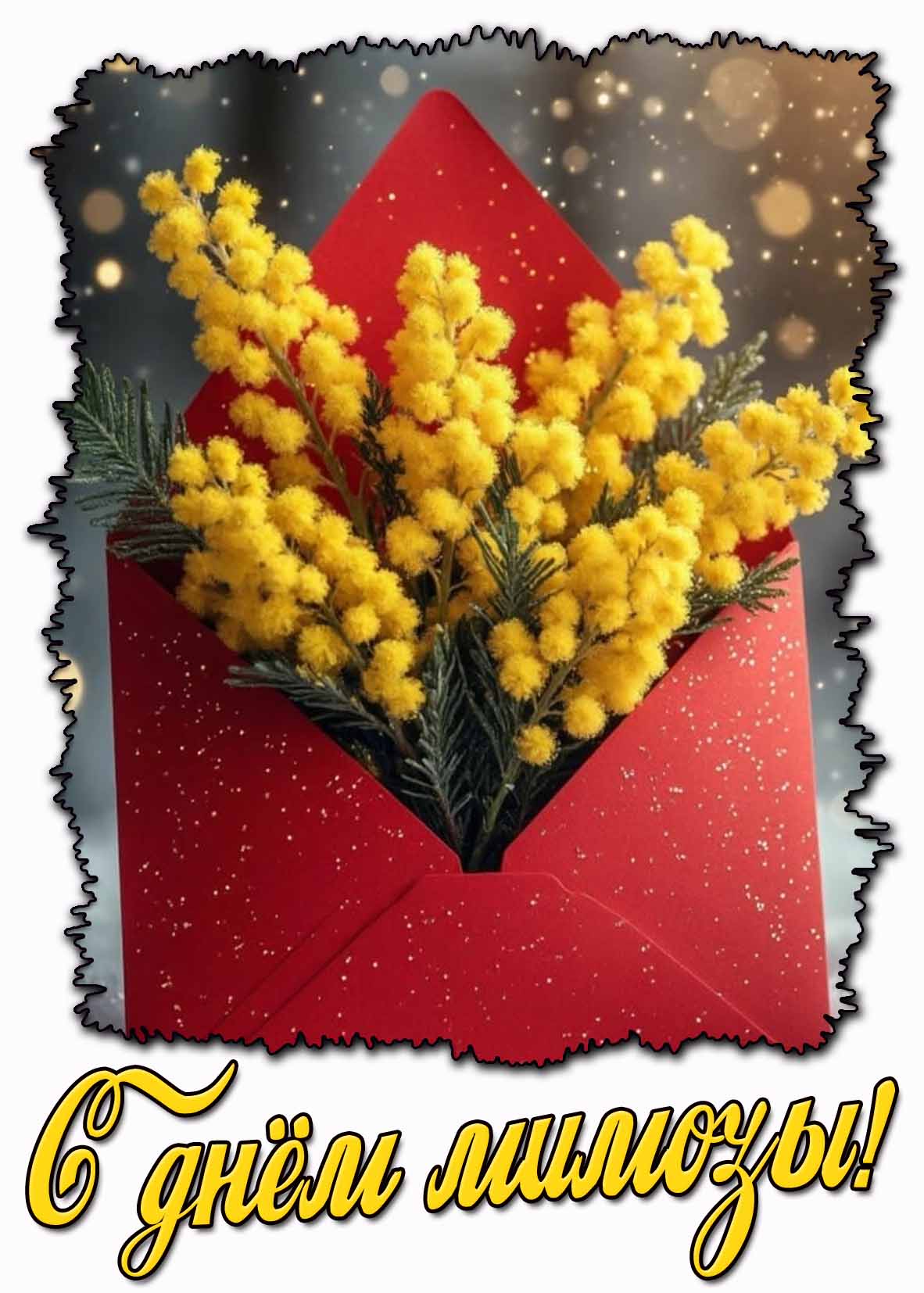 Картинка с днём мимозы