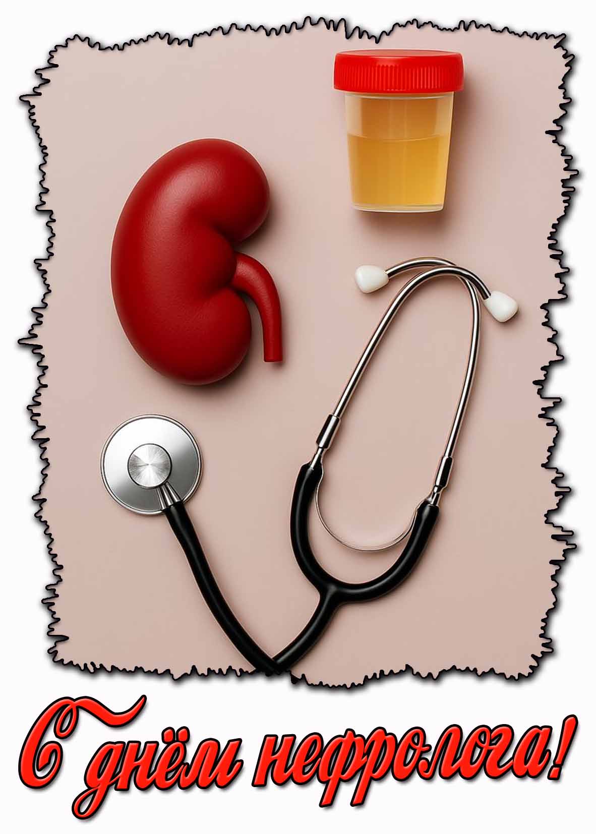 С днём нефролога! - креативная открытка