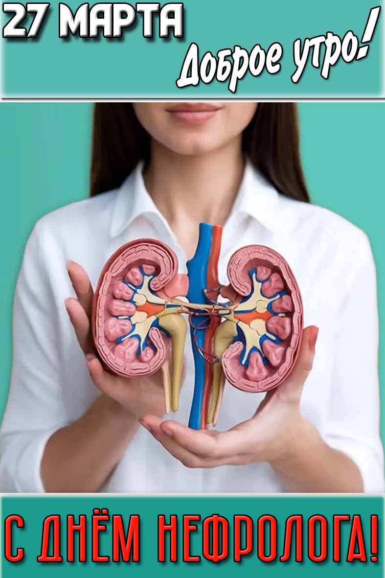 Картинка "27 марта доброе утро! С днём нефролога!"