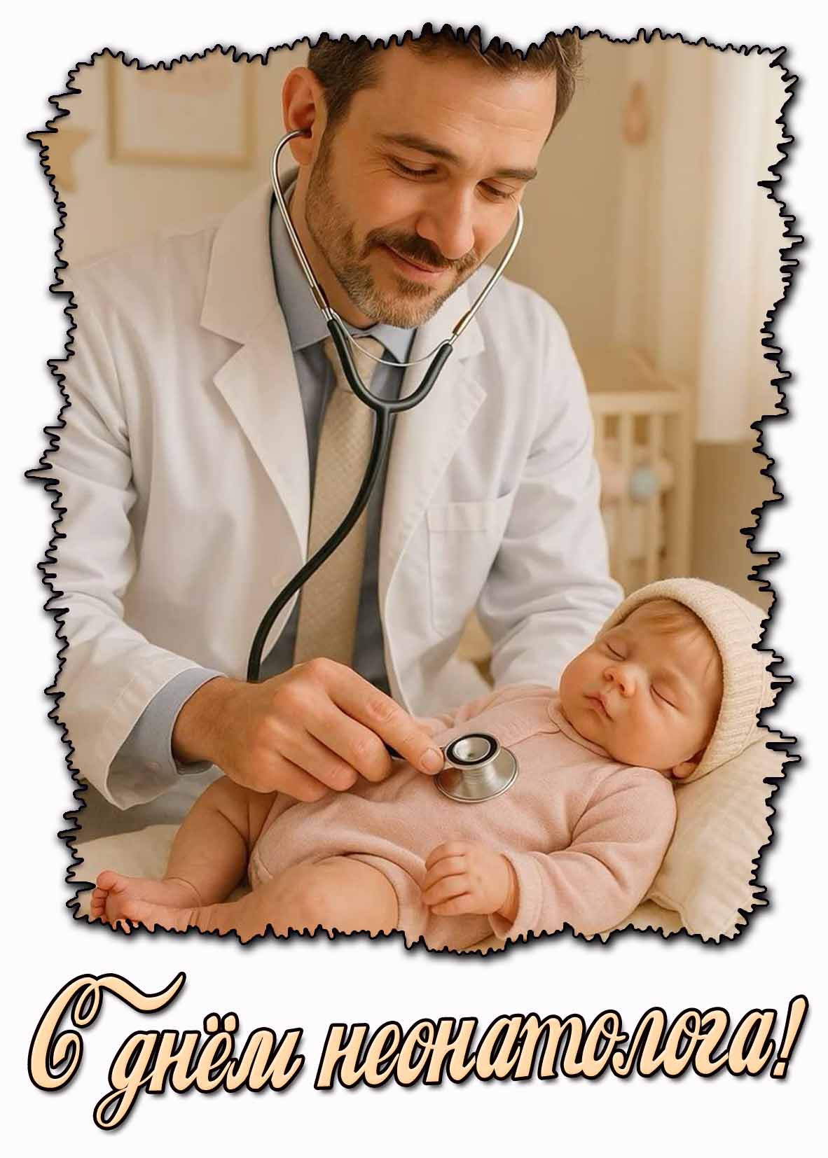 С днём неонатолога! - открытка для мужчины