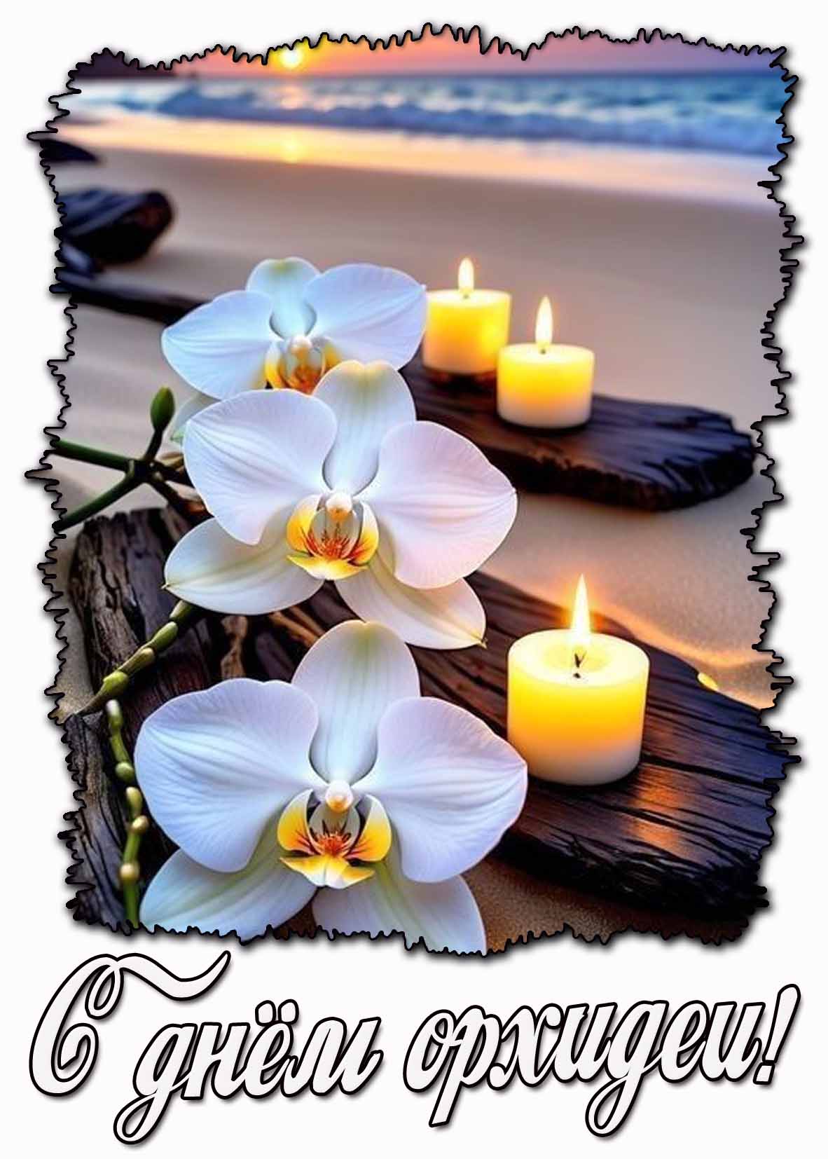 Картинка с днём орхидеи