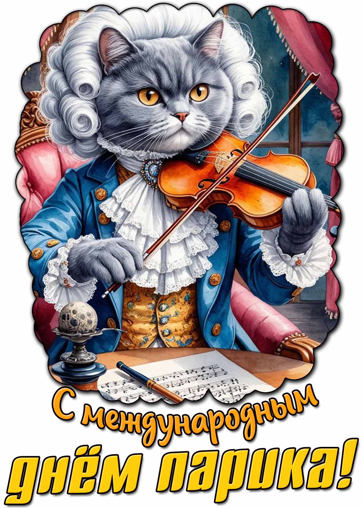 Картинка с Международным днём парика