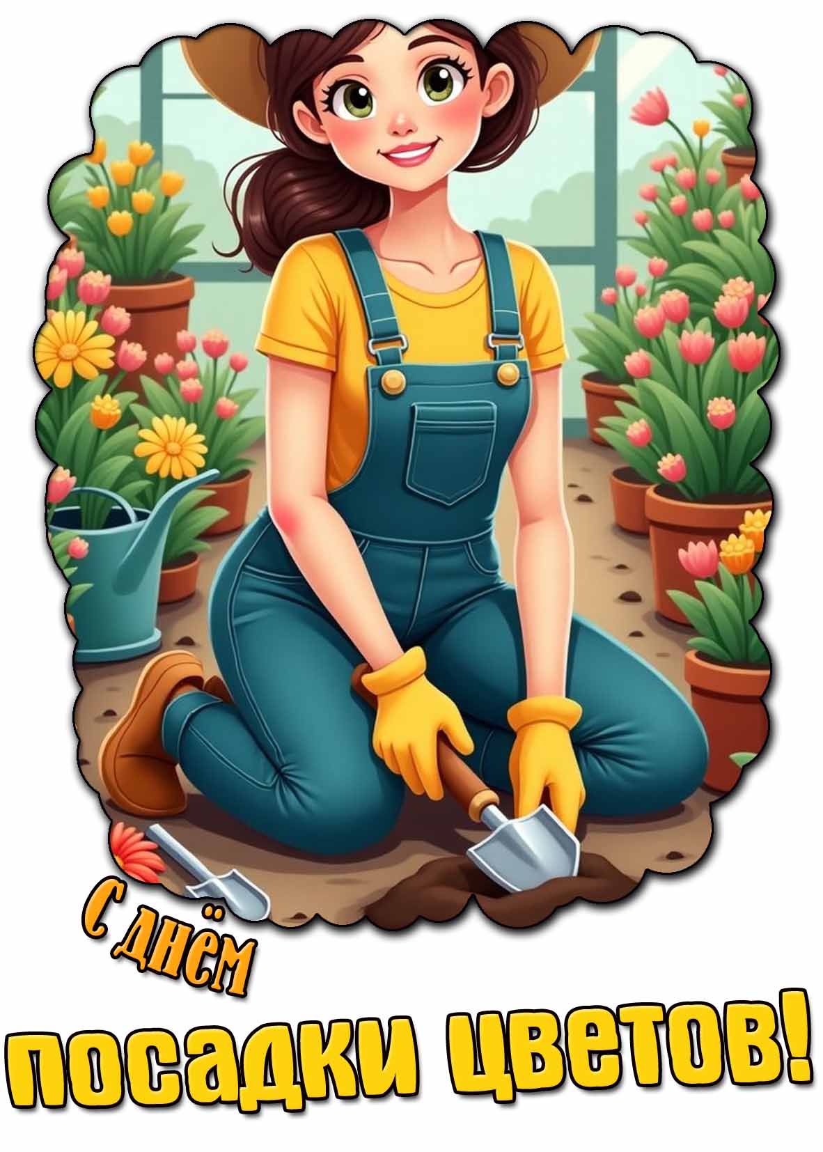Картинка с днём посадки цветов