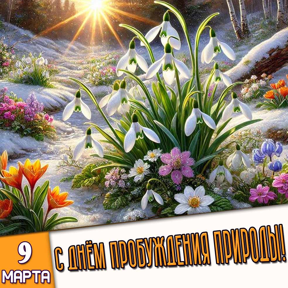 Картинка 9 марта - с днём пробуждения природы!
