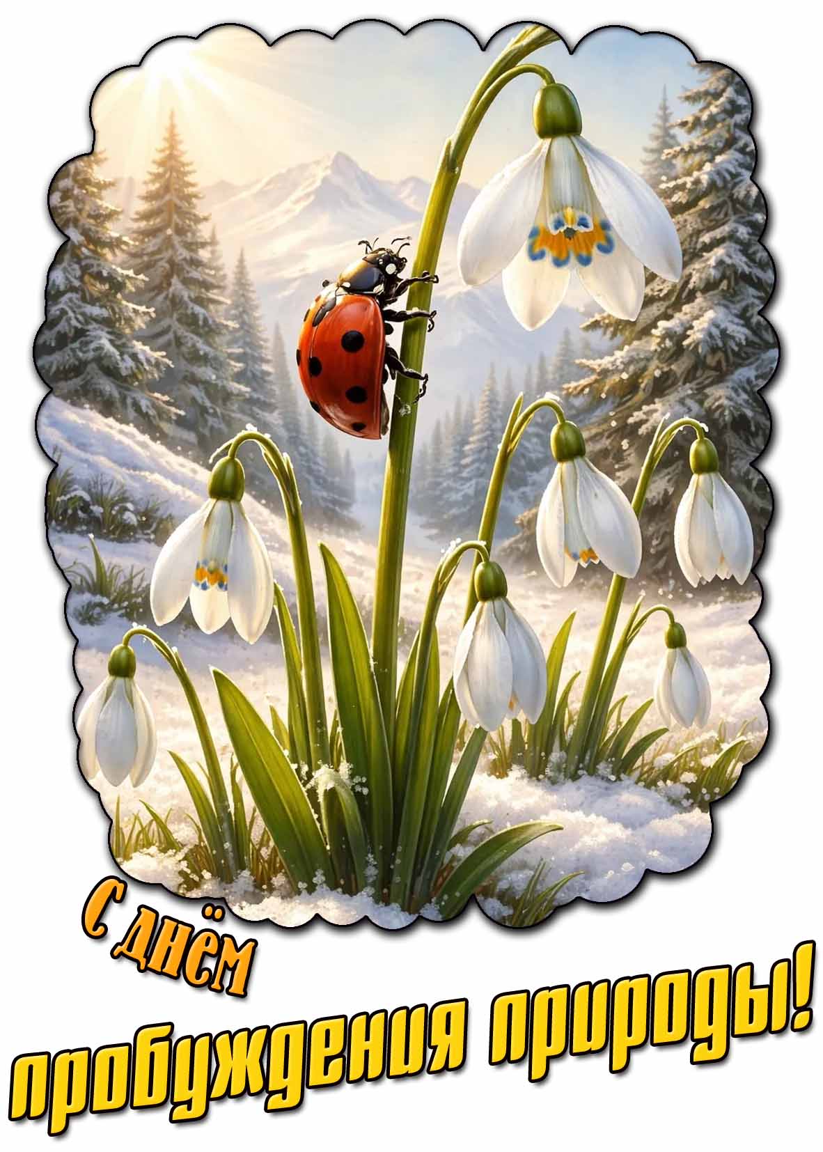 С днём пробуждения природы! - красивая открытка