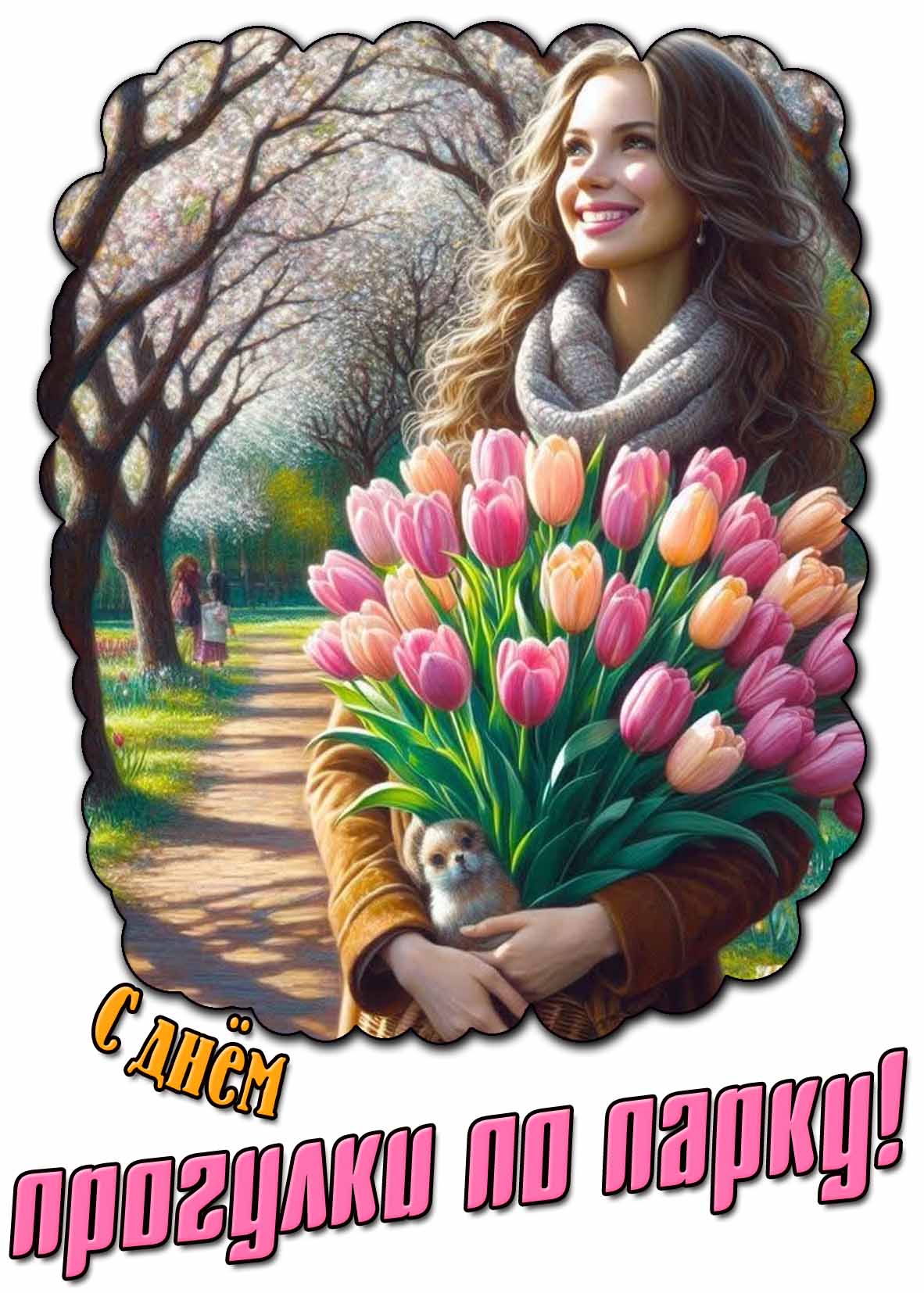 Открытка с днём прогулки по парку