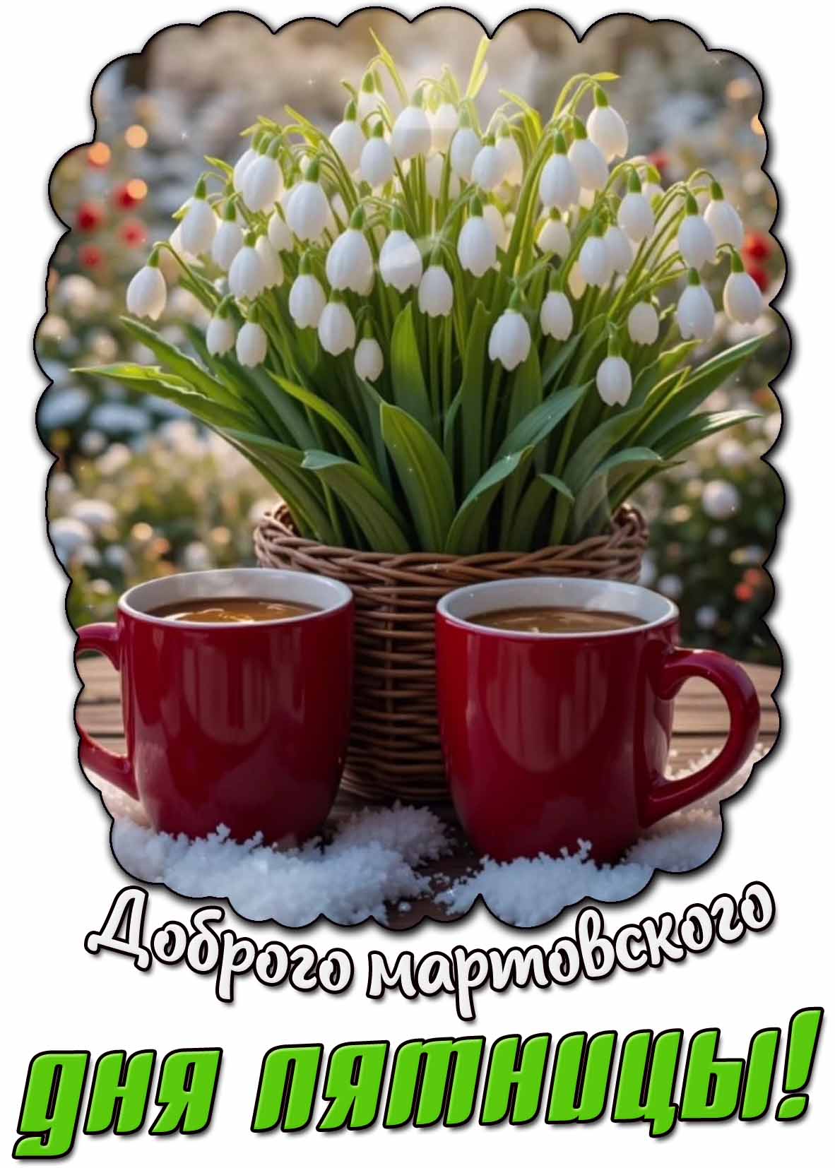 Открытка доброго мартовского дня пятницы