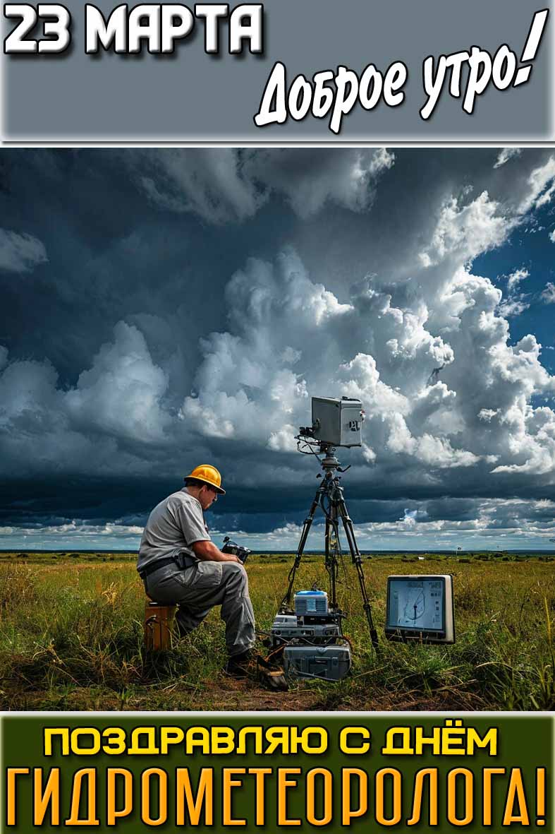 Картинка "23 марта доброе утро! Поздравляю с днём гидрометеоролога!"