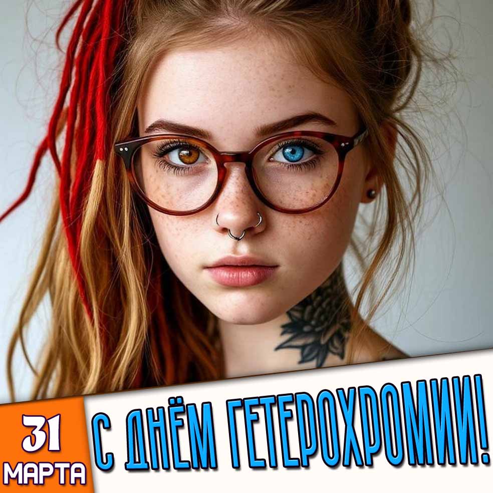 Картинка 31 марта - с днём гетерохромии!