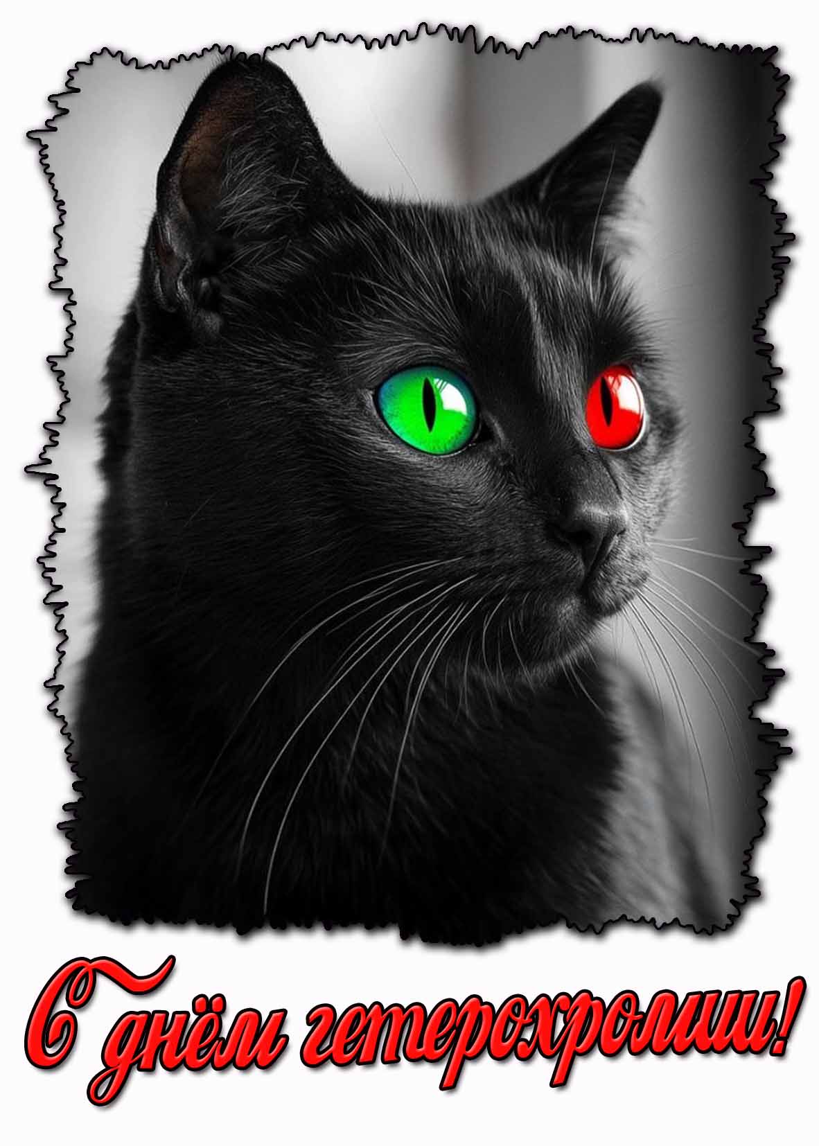 Картинка с днём гетерохромии