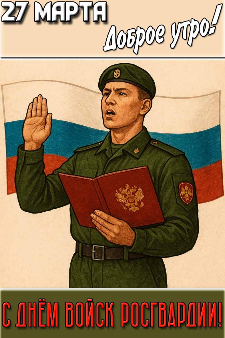 Картинка "27 марта доброе утро! С днём войск Росгвардии!"