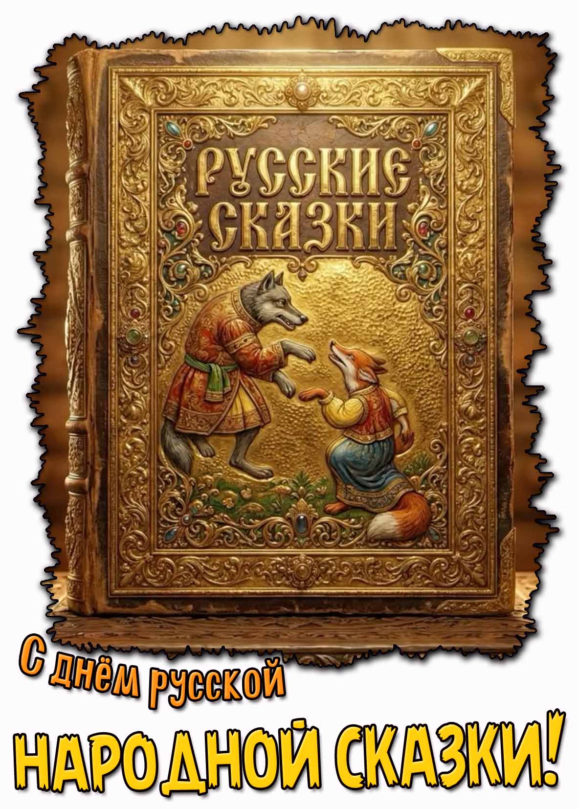 Открытка с днём русской народной сказки