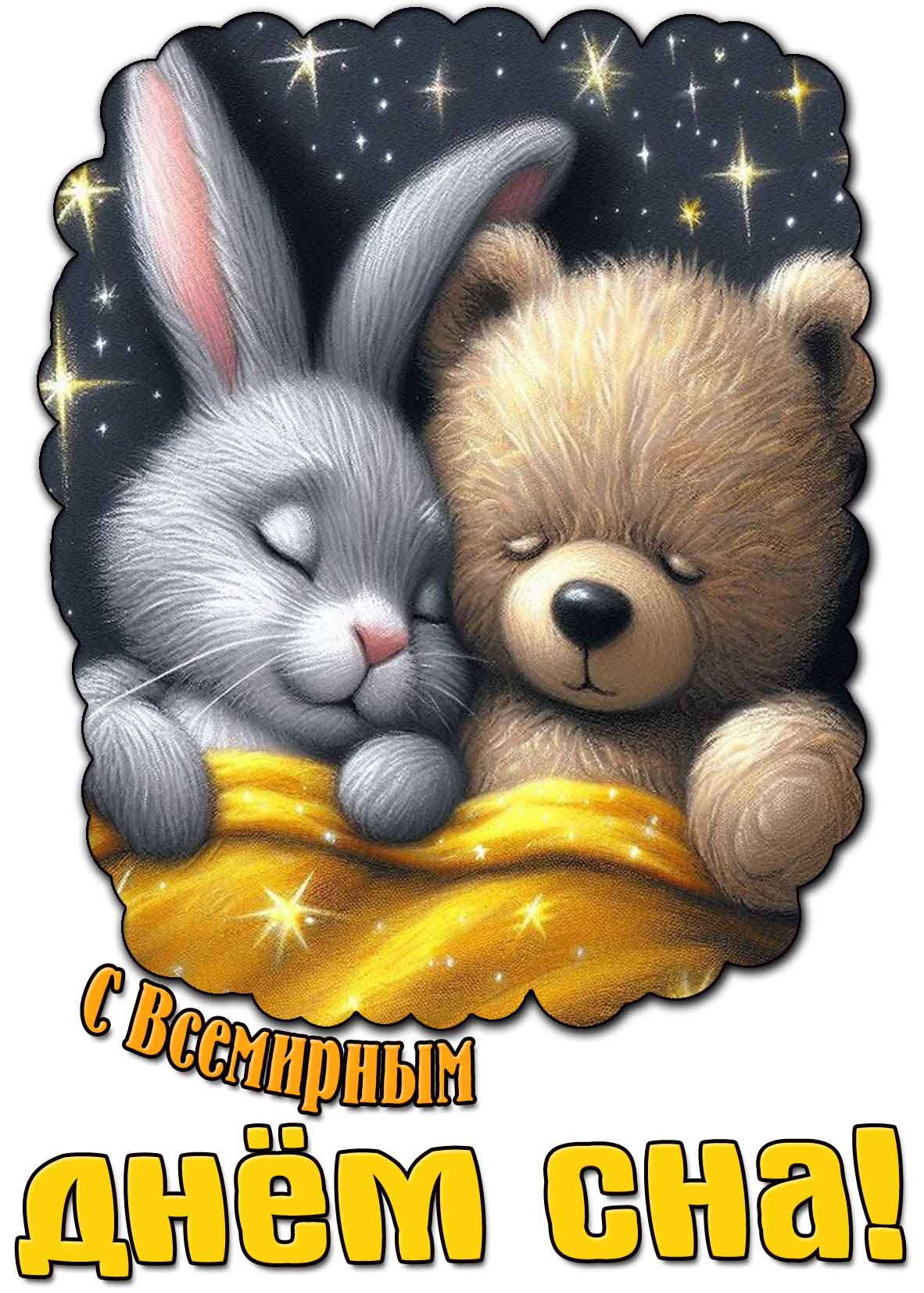 Прикольная картинка с Всемирным днём сна