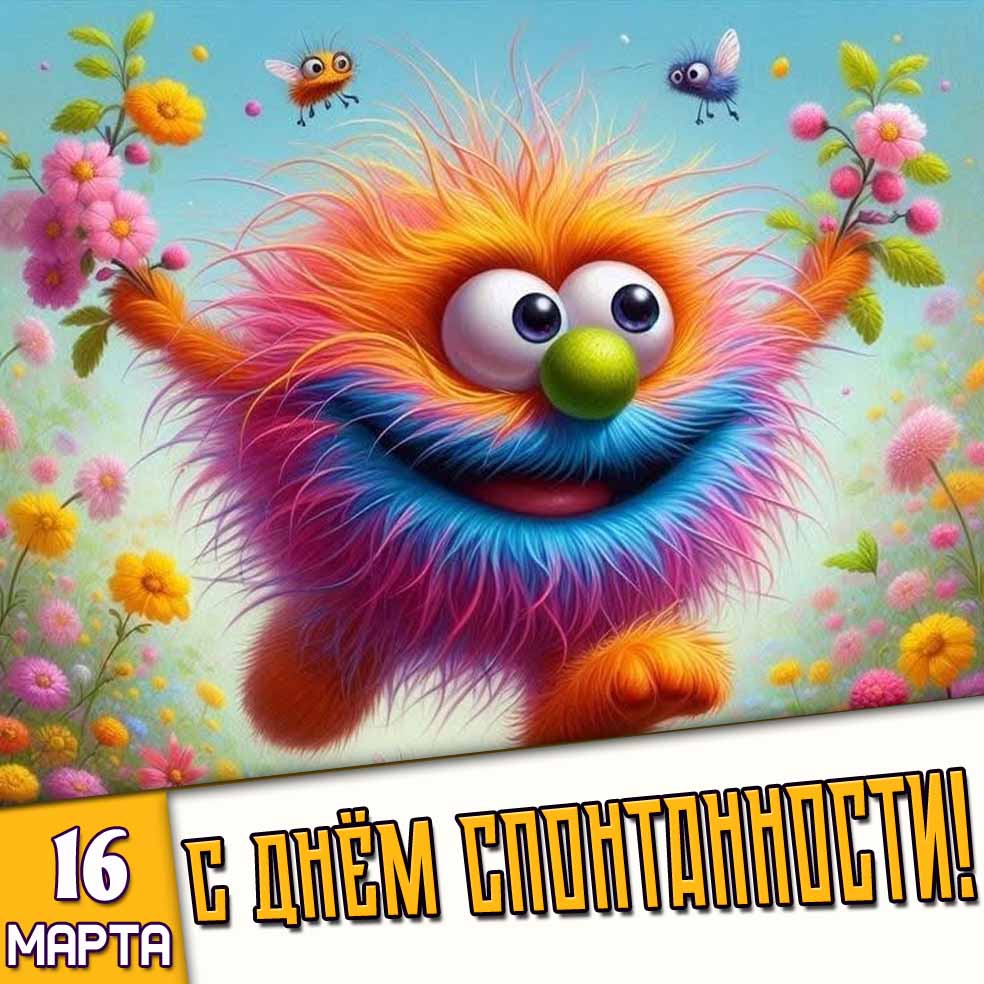 Картинка 16 марта - с днём спонтанности!