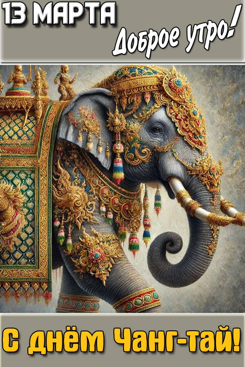 Картинка "13 марта доброе утро! С днём Чанг-тай!"