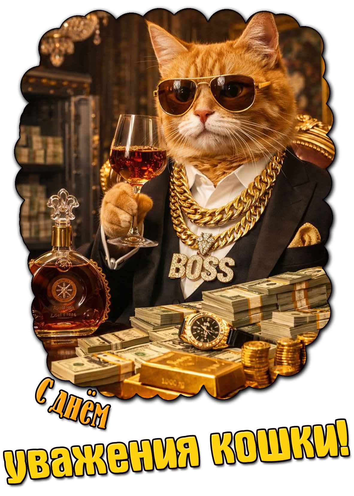 Картинка с днём уважения кошки
