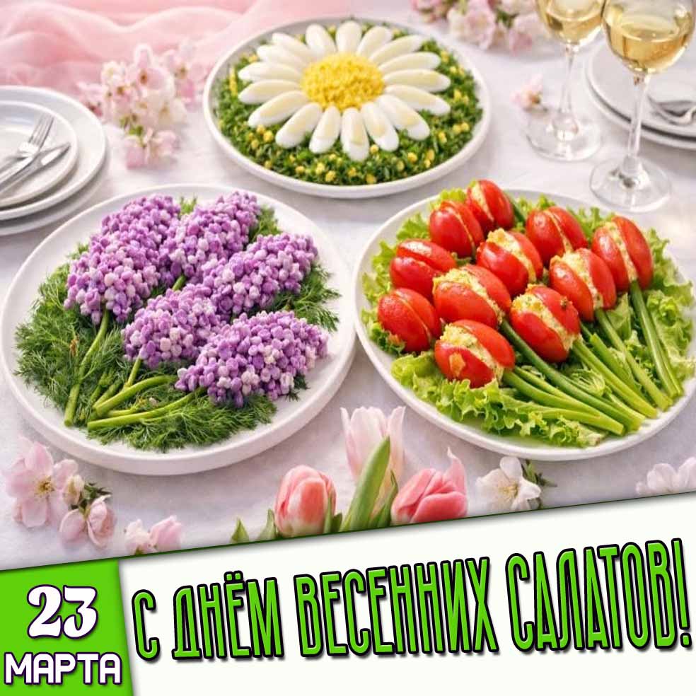 Картинка 23 марта - с днём вeceнниx caлaтoв!