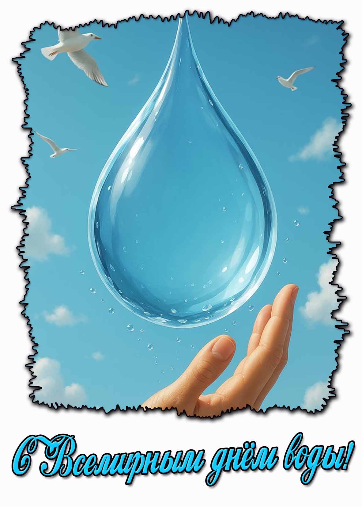 Картинка с Всемирным днём воды