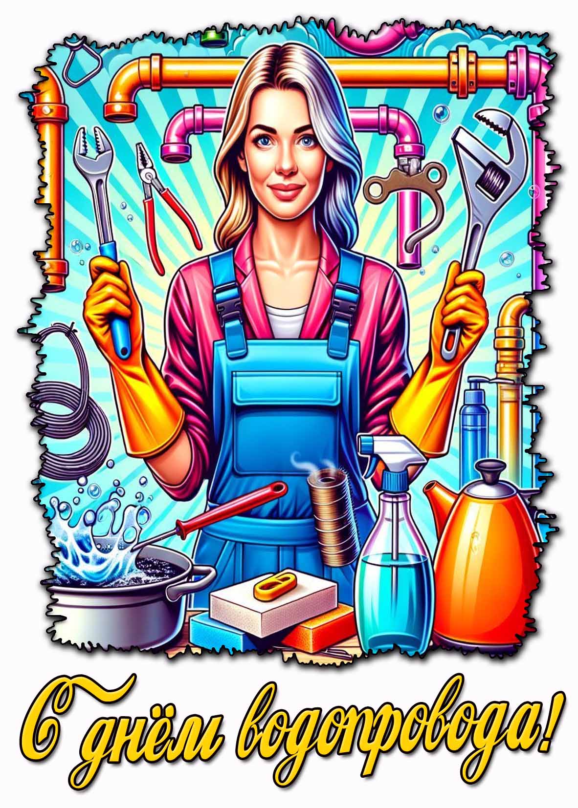 Картинка с днём водопровода