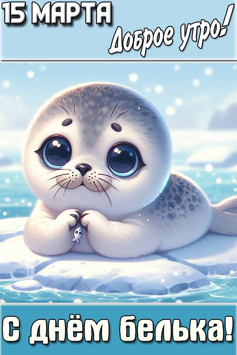 Картинка "15 марта доброе утро! С днём белька!"