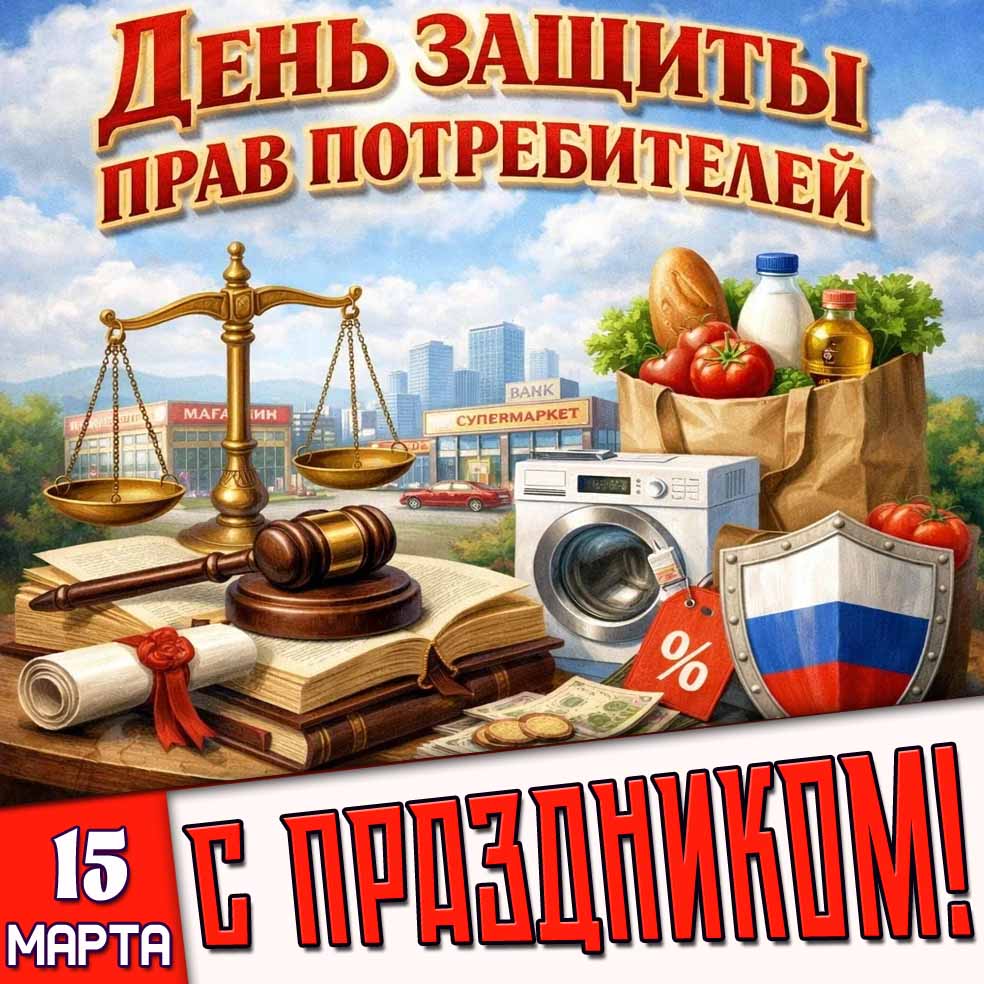 Картинка "15 марта - день защиты прав потребителей! С праздником!"