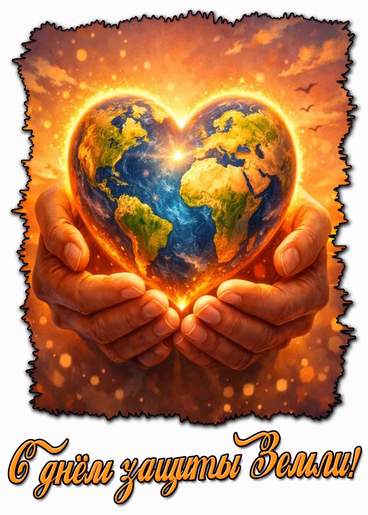 С днём защиты Земли! - красивая открытка