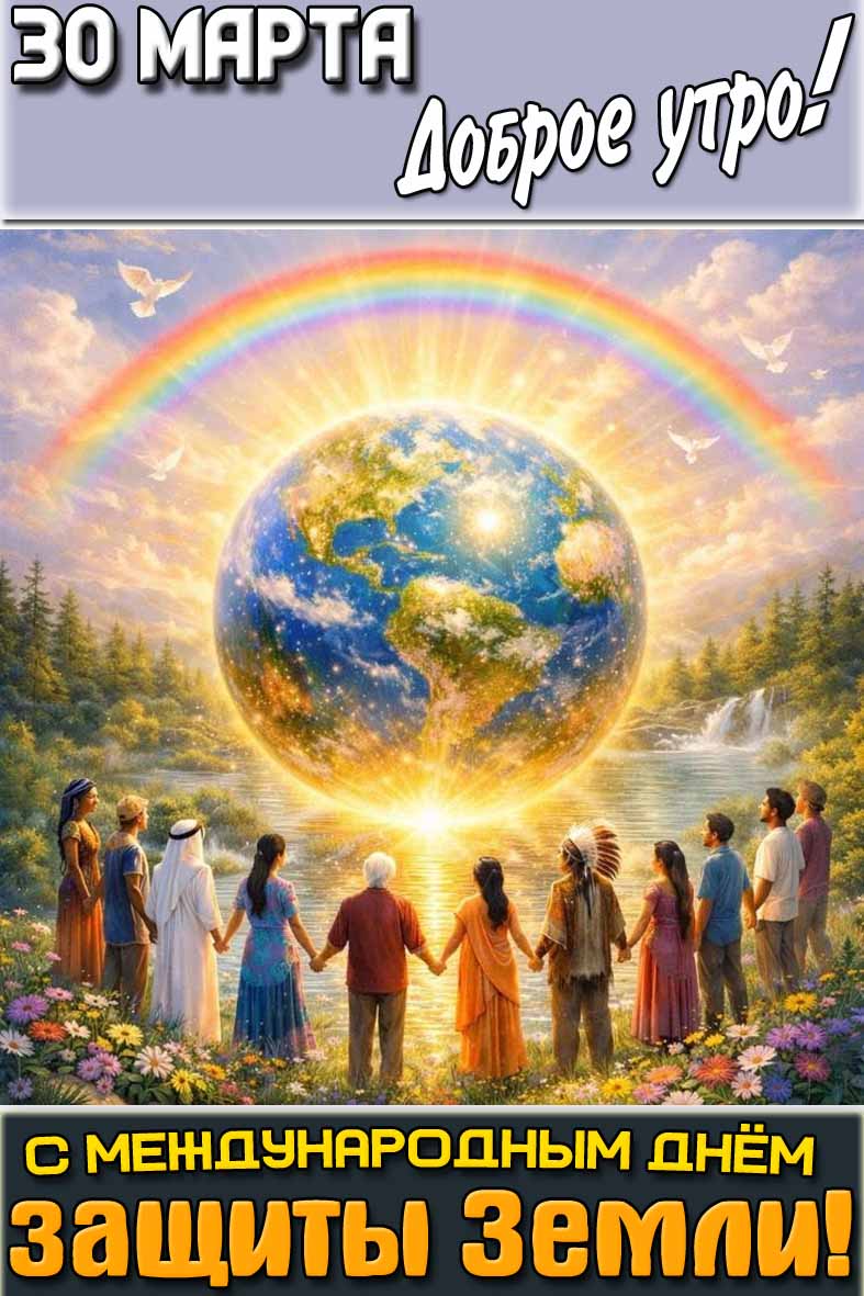 Картинка "30 марта доброе утро! С Международным днём защиты Земли!"