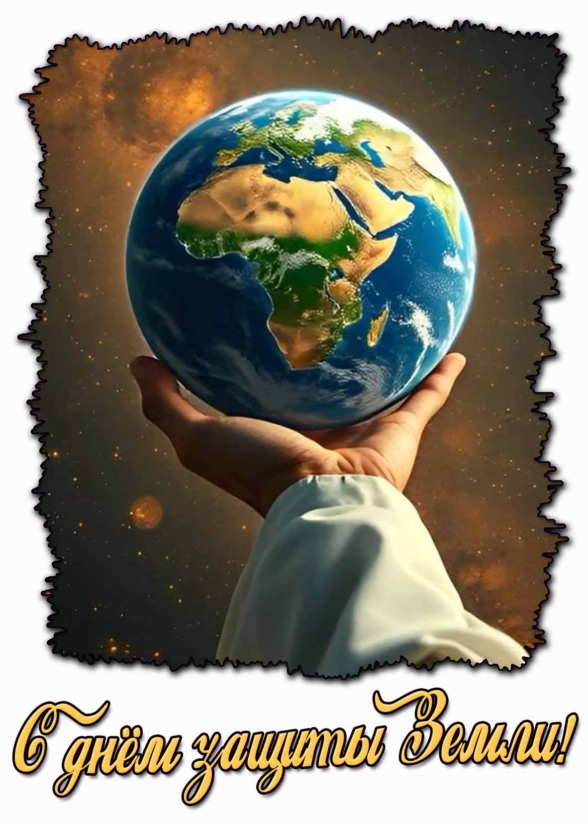 Открытка с днём защиты Земли