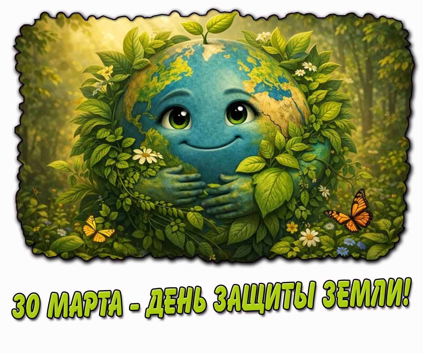 Прикольная картинка "30 марта - день защиты Земли!"