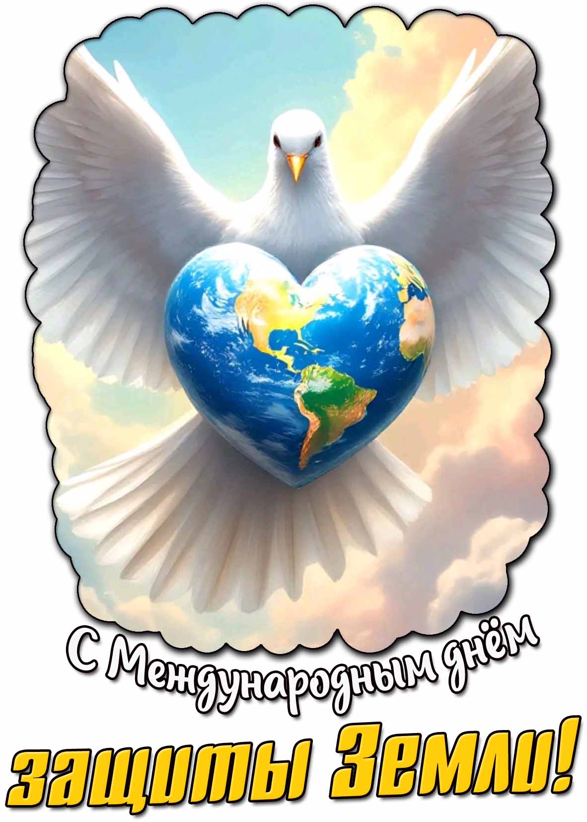 Картинка с Международным днём защиты Земли