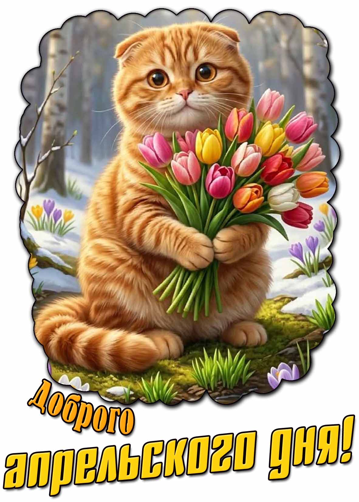 Открытка доброго апрельского дня