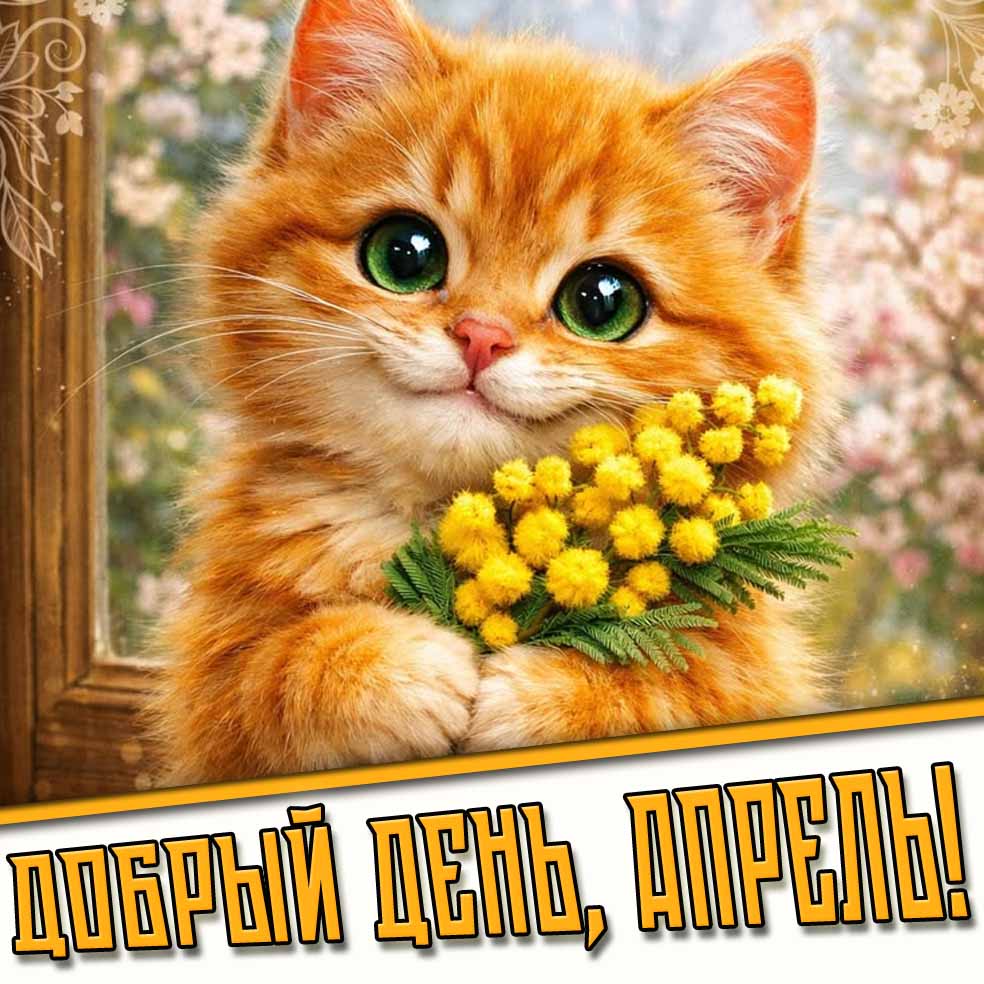 Открытка "Добрый день, апрель!"