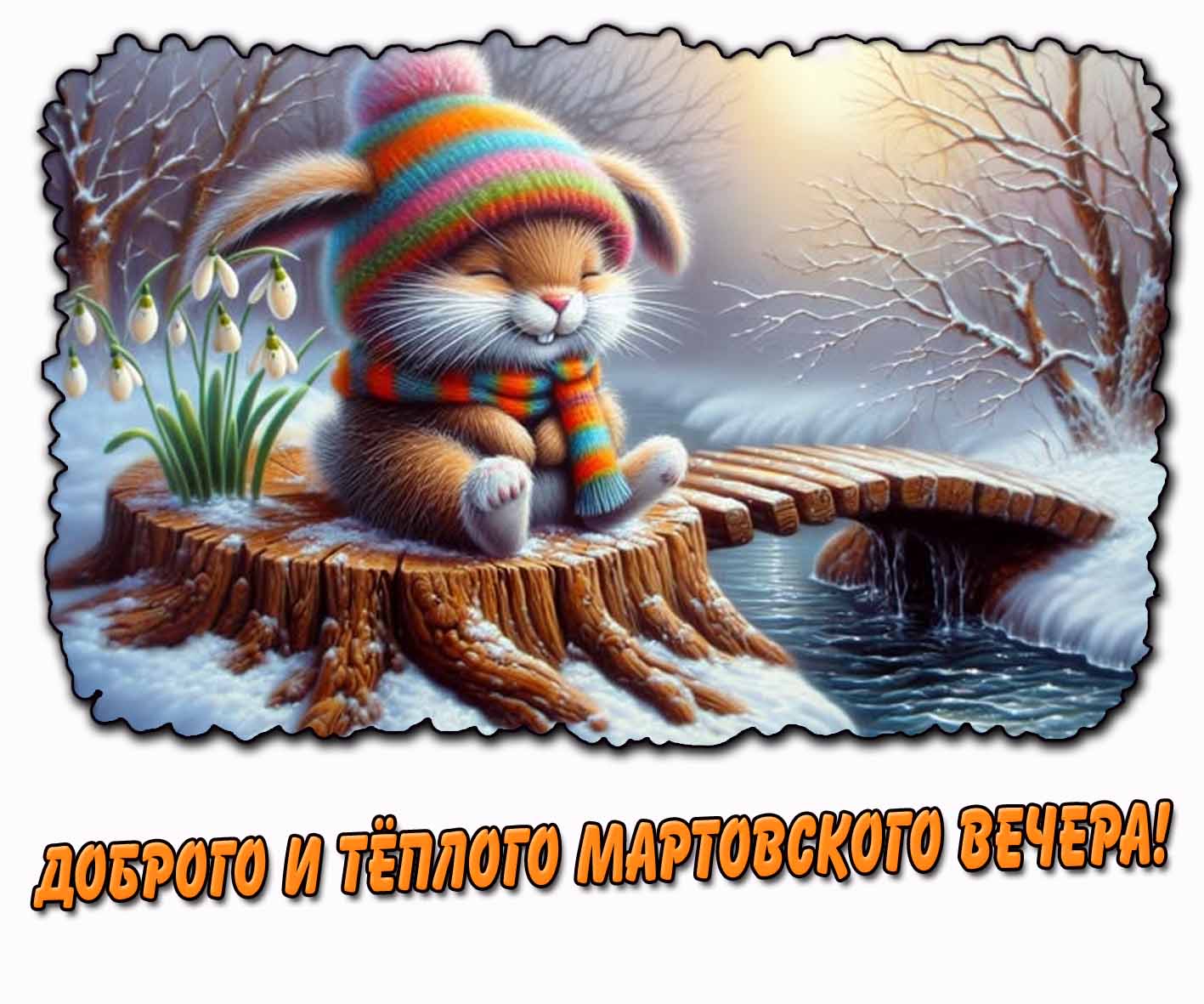 Картинка доброго и тёплого мартовского вечера