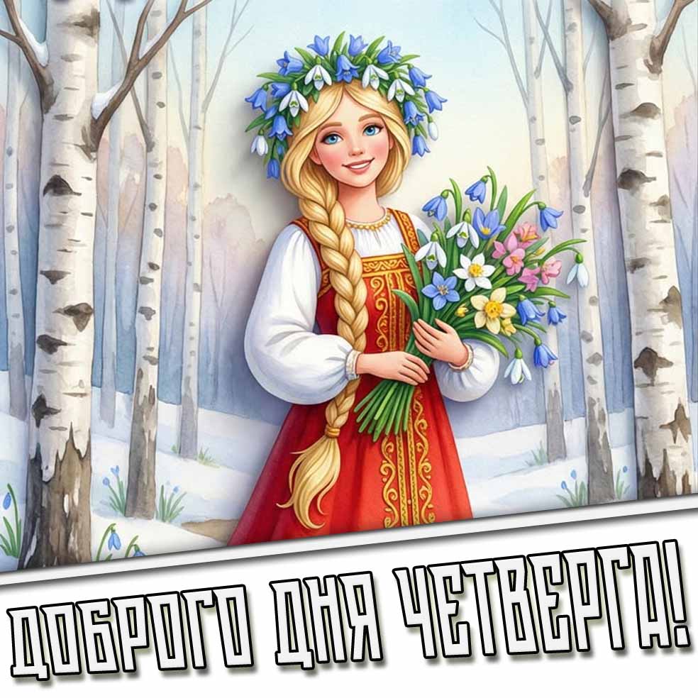 Доброго дня четверга! - весенняя картинка