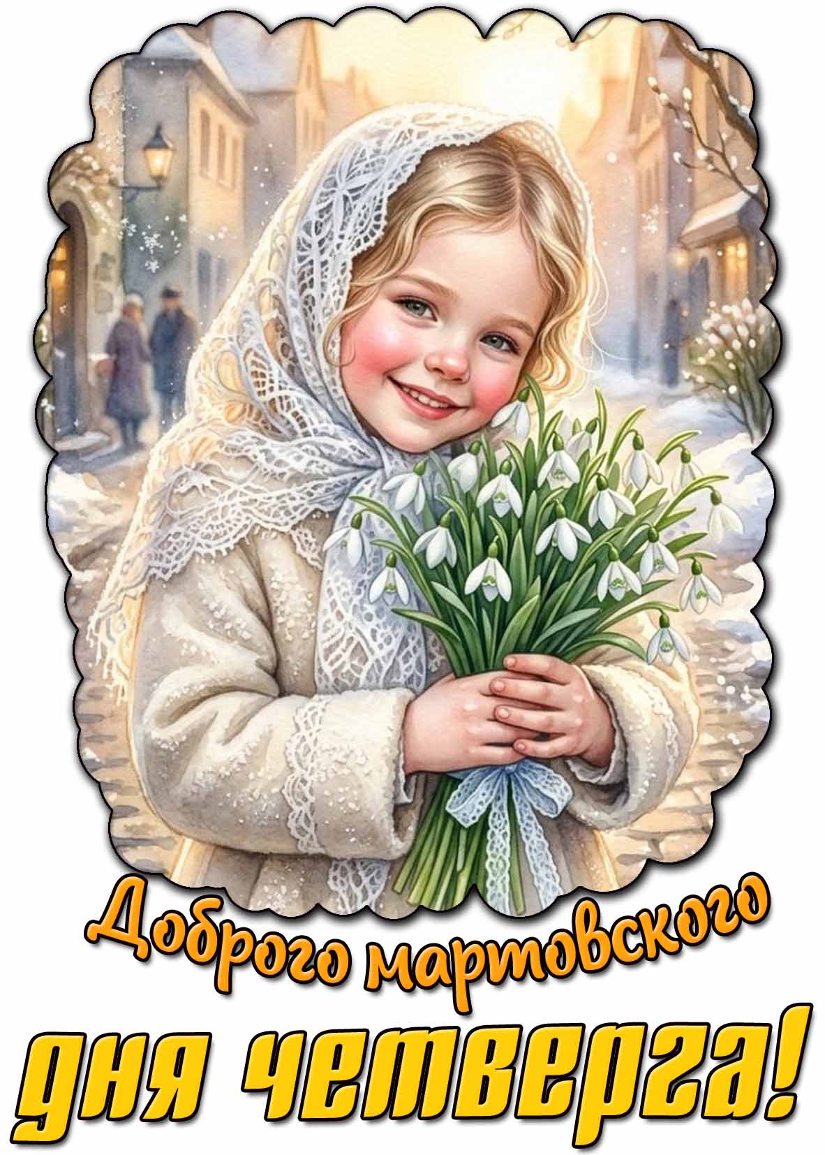 Открытка доброго мартовского дня четверга