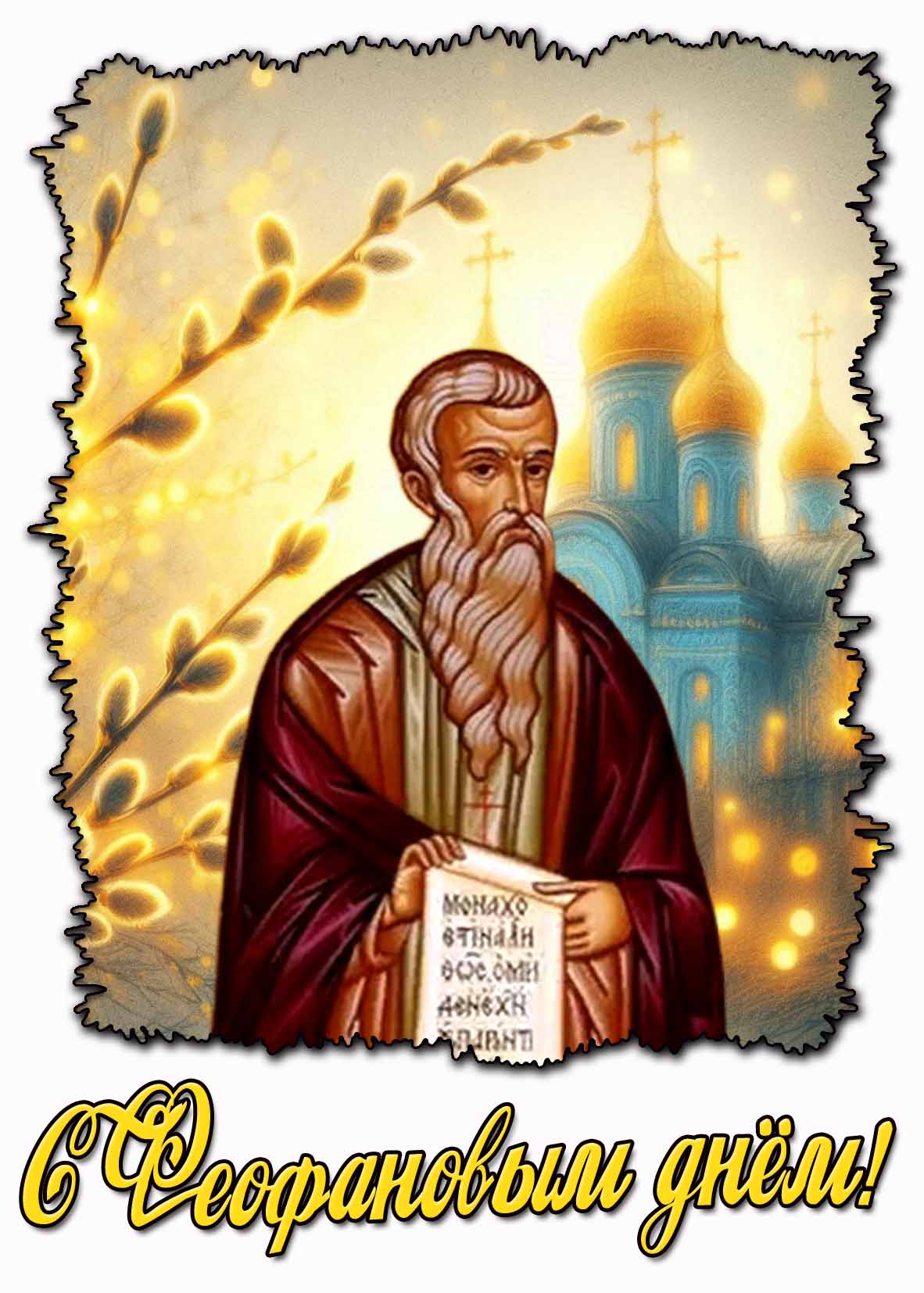 С Феофановым днём! - красивая открытка