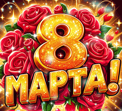 Прикольная гифка с 8 марта