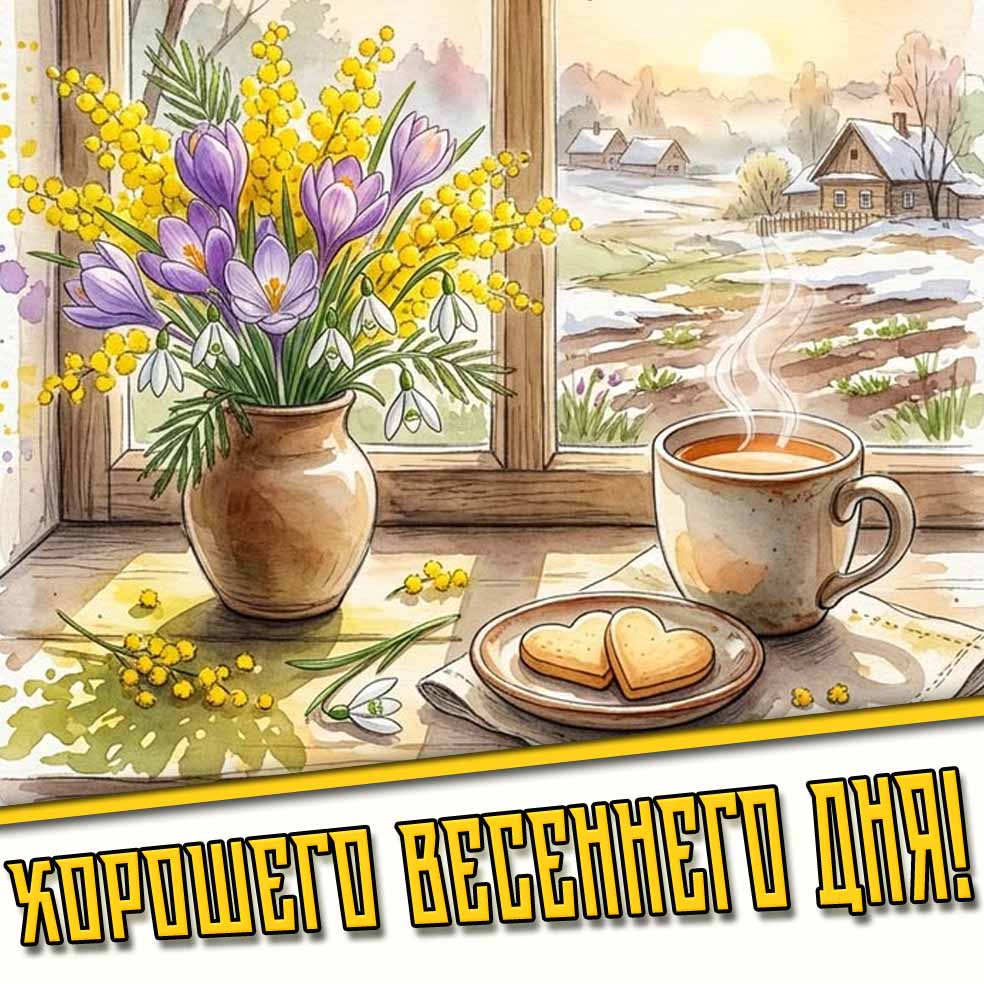 Открытка хорошего весеннего дня