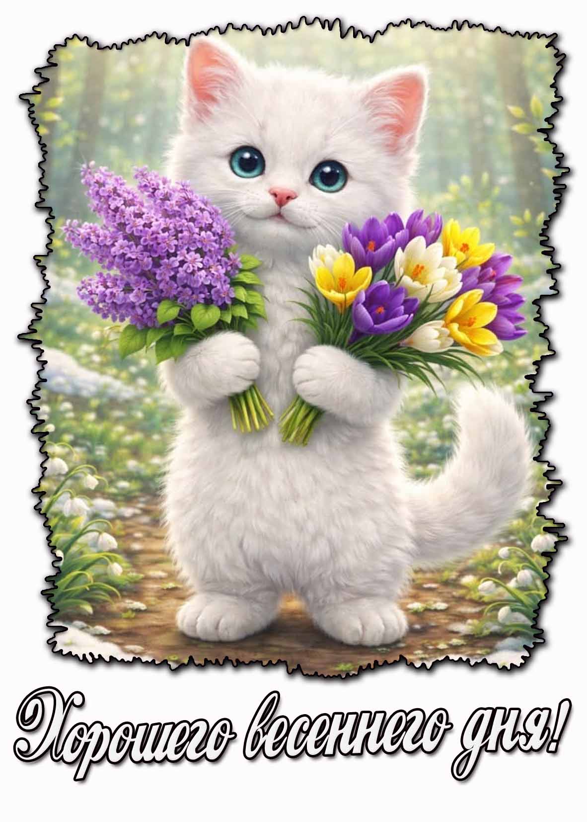 Хорошего весеннего дня! - картинка с цветами