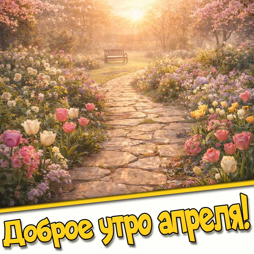 Картинка доброе утро апреля