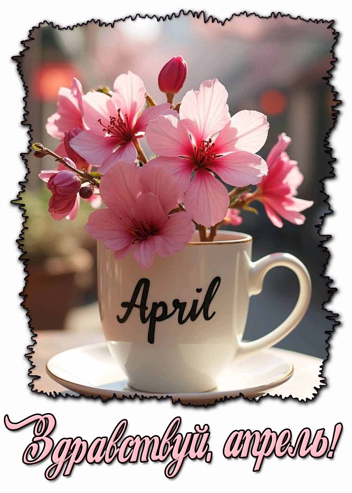 Картинка "Здравствуй, апрель!"